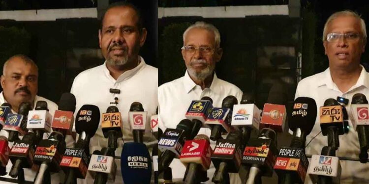 இலங்கை தமிழரசுக் கட்சி மற்றும் தமிழ்த் தேசிய மக்கள் முன்னணி இடையே யாழில் சந்திப்பு!