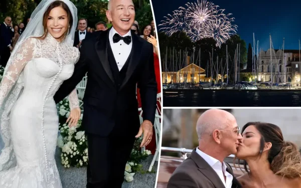 நீண்ட நாள் காதலியை கரம்பிடித்தார்  அமேசான் நிறுவனர்