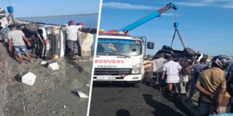 யாழில் கடலுக்குள் பாந்த வான்!