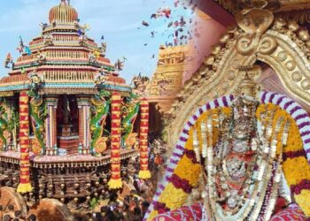 யாழ் நைனாதீவு ஆலய தேர்த்திருவிழாவில் அலைகடலென திரண்ட மக்கள்!