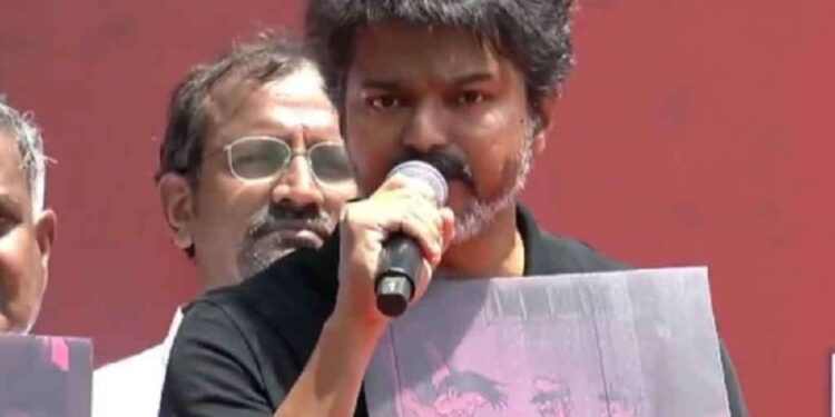 அஜித்குமார் மரணத்திற்கு நீதி கோரி போராட்டத்தில் ஈடுபட்ட விஜய்