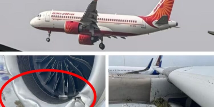 தரை இறங்கும் போது விபத்திற்குள்ளான இந்தியா விமானம்