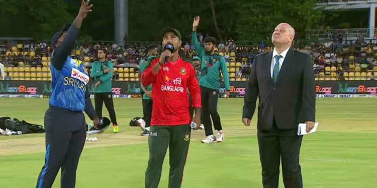 நாணய சுழற்சியில் வெற்றி பெற்றது இலங்கை அணி!