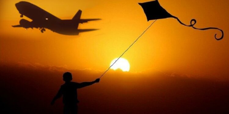 விமான நிலைய பகுதிக்குள் பட்டம் பறக்க விட தடை!