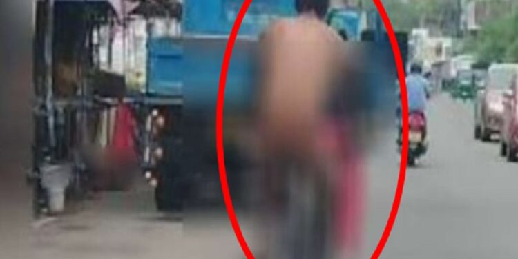 சைக்கிளில் நிர்வாணமாக சென்ற நபரின் காணொளியால் சர்ச்சை!