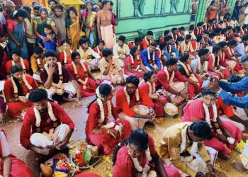 செல்வச் சன்னிதியி ஆலயத்தில் 108 ஜோடிகளுக்கு சிறப்பாக நடைபெற்ற திருமணம்