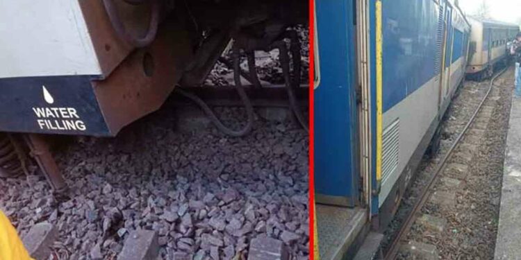 ரயில் தடம் புரள்வு!