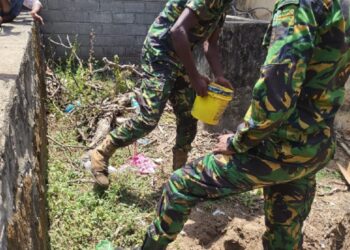 பாடசாலைக் காணியில் மீட்க்கப்பட்ட கைக்குண்டு!