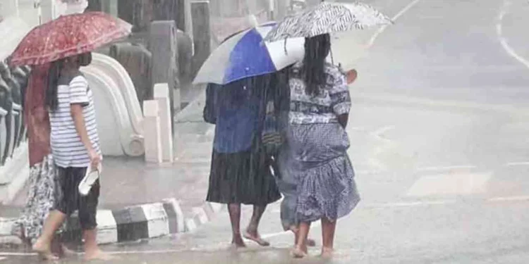 நாட்டின் பல பகுதிகளில் மழை பெய்யும் சாத்தியம்!