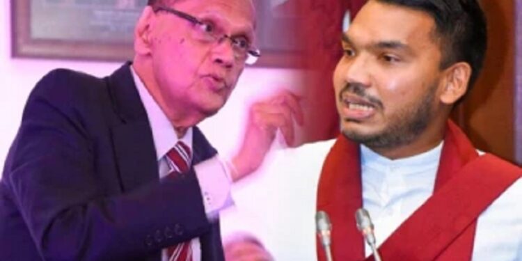 ஜி.எல். பீரிஸிடம் ஓடிய நாமல் !