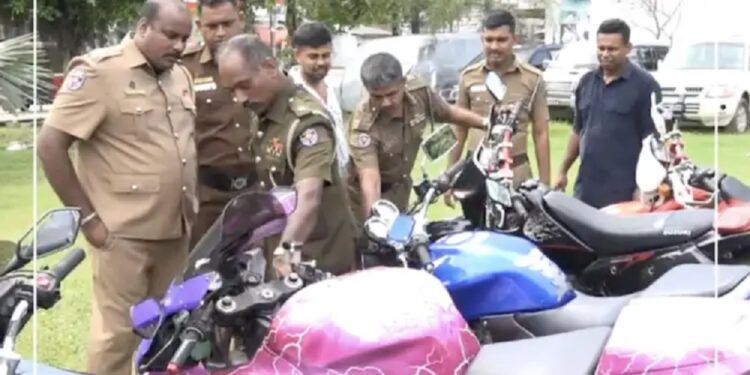 பதிவு செய்யப்படாத மோட்டர் சைக்கிள்கள் பறிமுதல்!