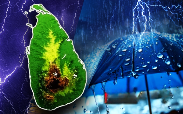 நாட்டின் பல பகுதிகளில் 1.00 மணிக்கு பின் கனமழை