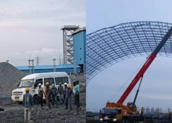 எண்ணூர் அனல் மின் நிலையவளைவு இடிந்து விழுந்ததில் 9பேர் பலி!