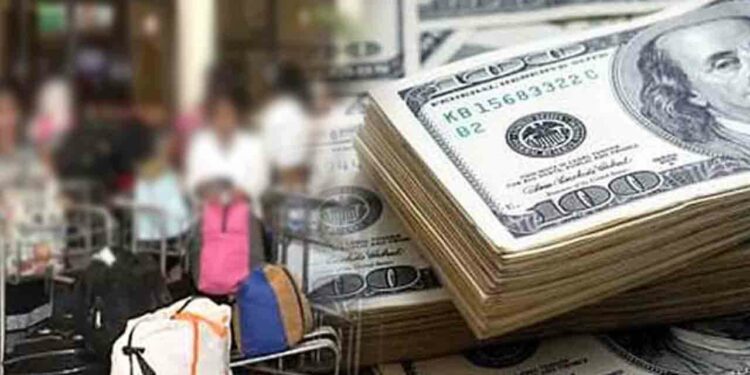 முதல் 10 மாதங்களில் வௌிநாட்டு பணவணுப்பல் 6 பில்லியனை கடந்தது